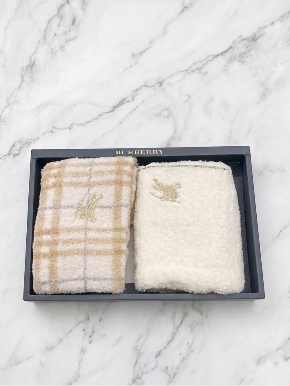 Burberry Luxury Towel Gift Set | Face & Mini Terry Towel Set